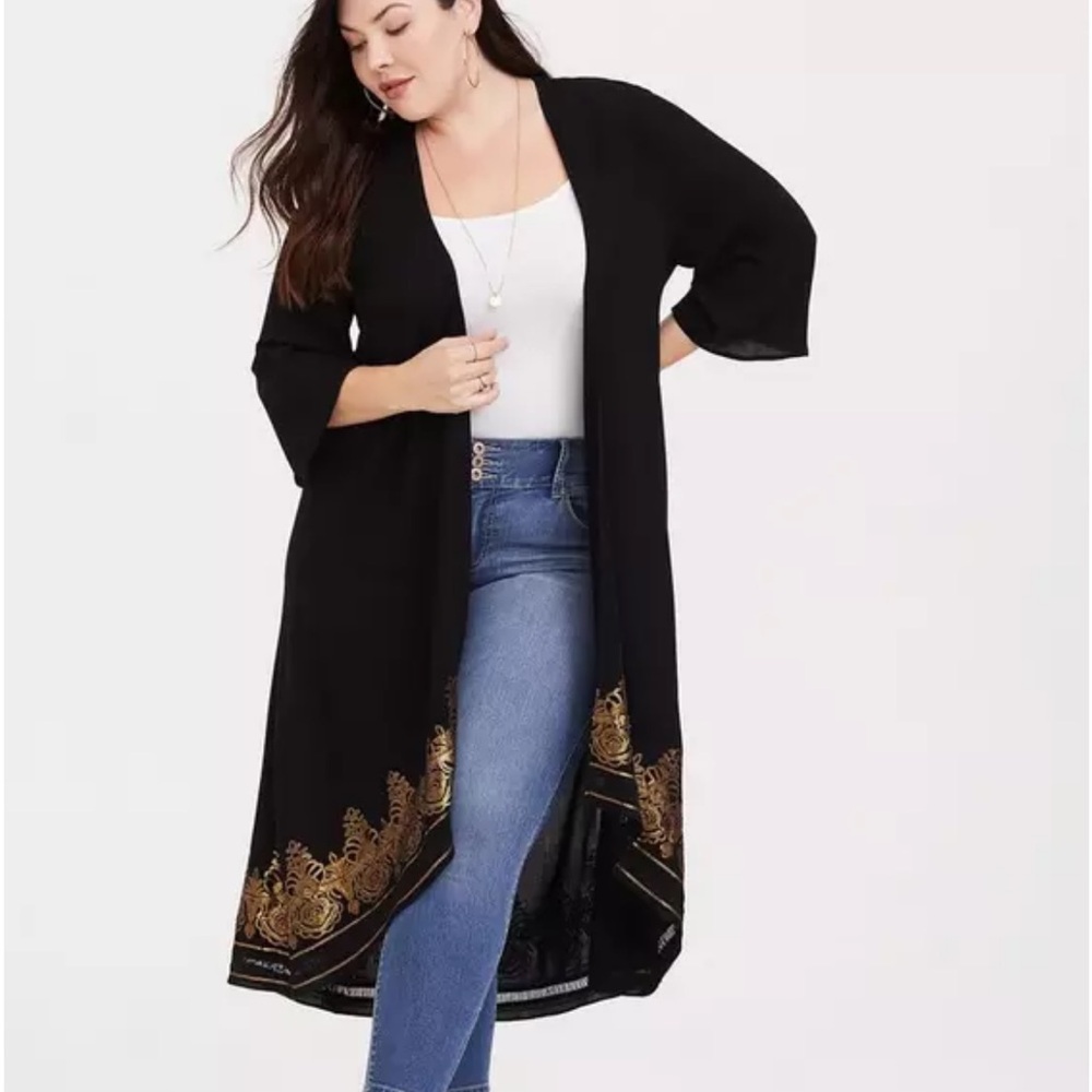 Torrid Sequin Detail Witchy Kimono